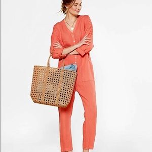 Outerknown Retrograde Jumpsuit in Sunset.